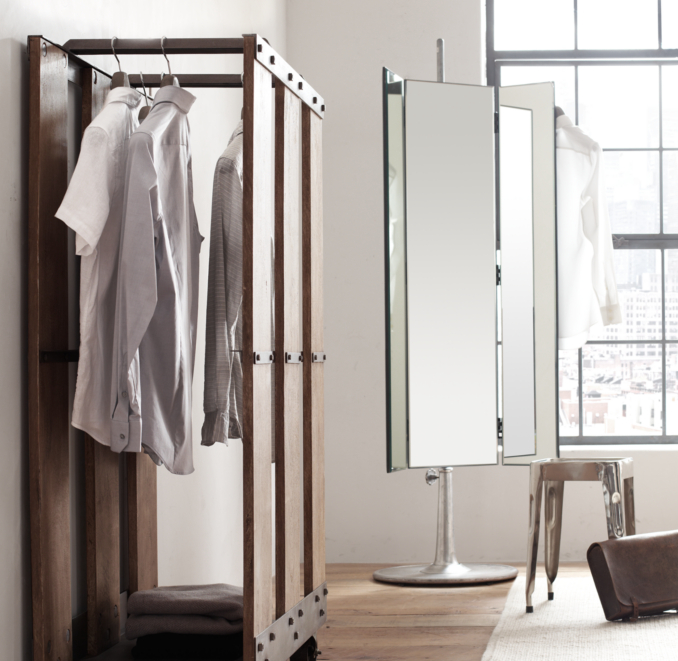 Telescoping Dressing Mirror 3 Way
