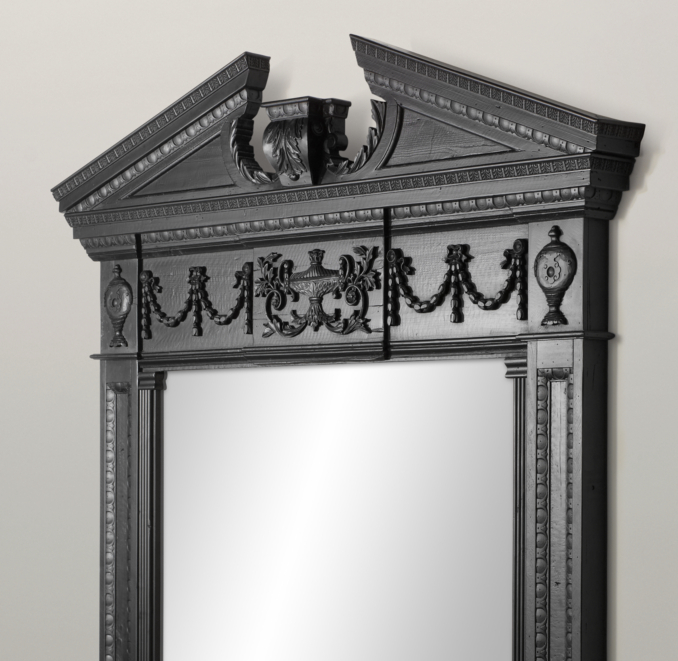 Entablature Mirror Black