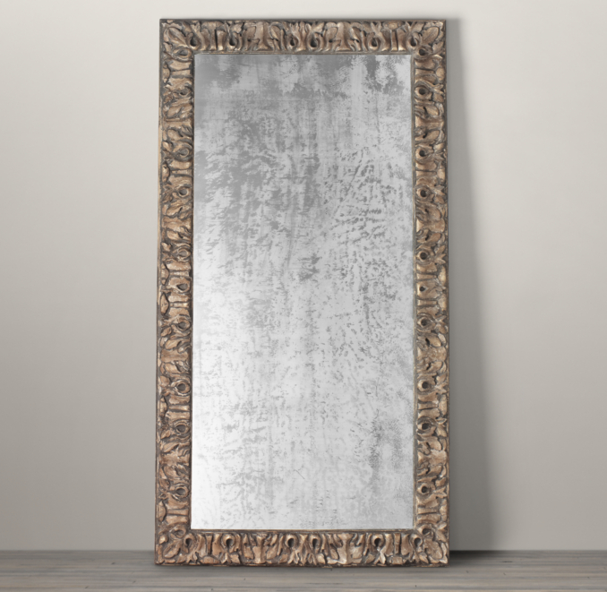 Bellamy Hand-Carved Leaner Mirror