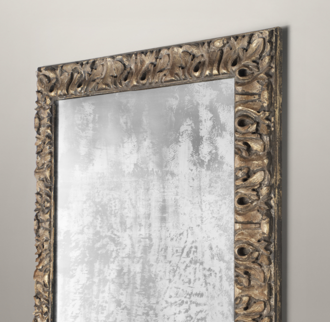 Bellamy Hand-Carved Leaner Mirror