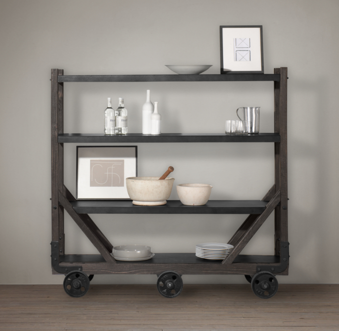 Vintage Utility Bar Cart