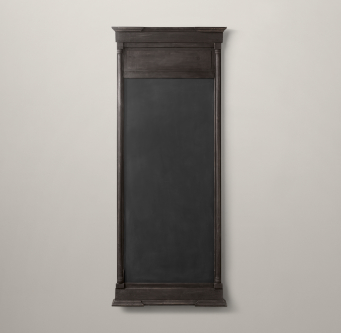 Salvaged Trumeau Chalkboard Black