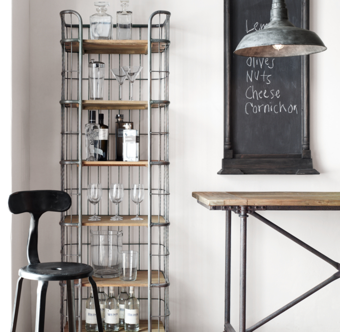 Salvaged Trumeau Chalkboard Black
