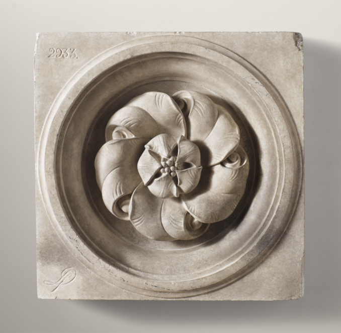 Architectural Plaster Fragments - Pomegranate Rosette