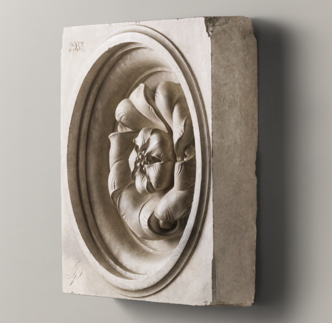 Architectural Plaster Fragments - Pomegranate Rosette