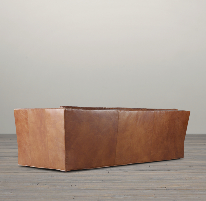 Belgian Shelter Arm Leather Sofas