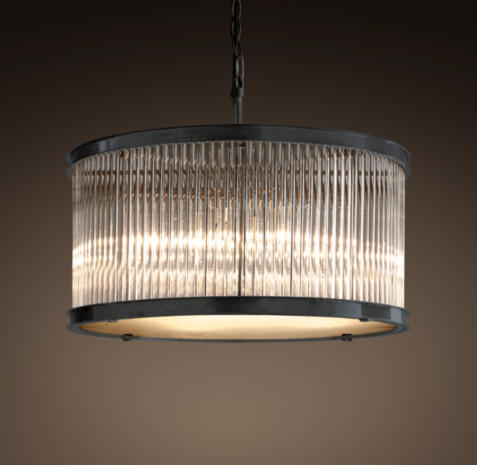 1920s Essex Crystal Rod Chandelier Medium