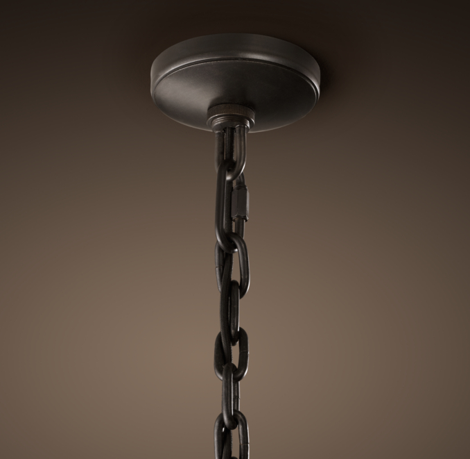 Riveted Mesh 14" Pendant