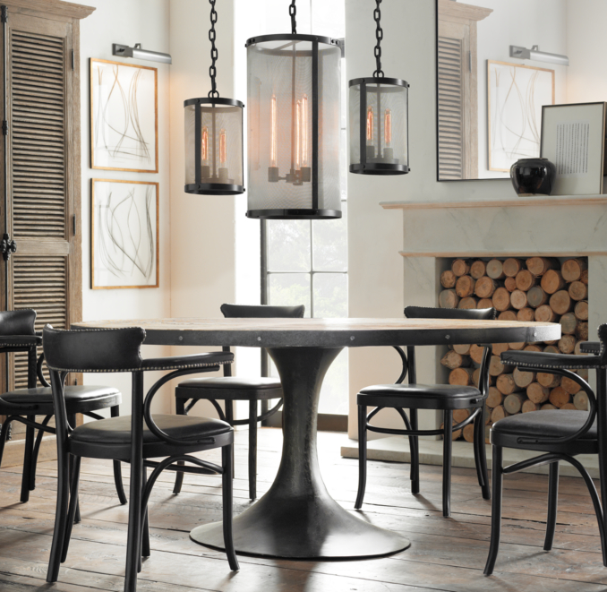 Riveted Mesh 14" Pendant