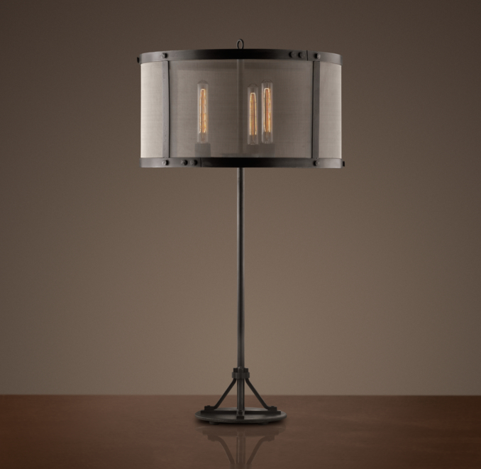 Riveted Mesh Table Lamp