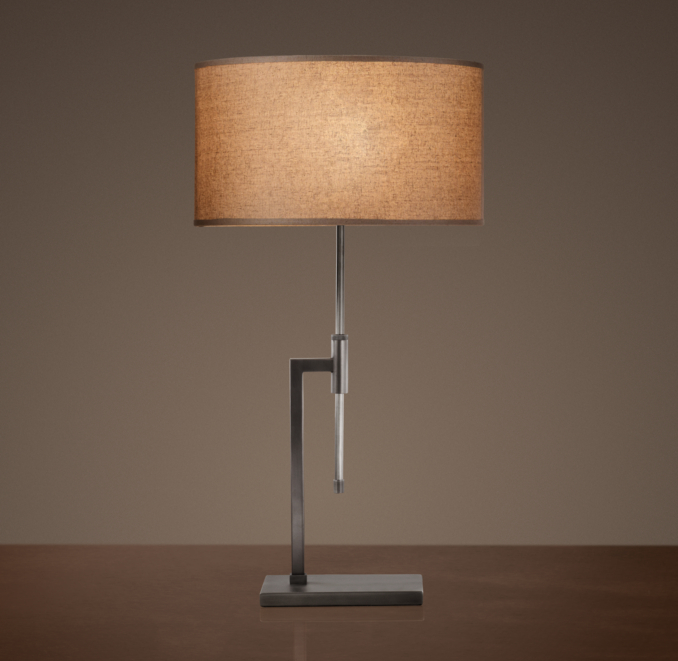 Menlo Table Lamp Aged Steel