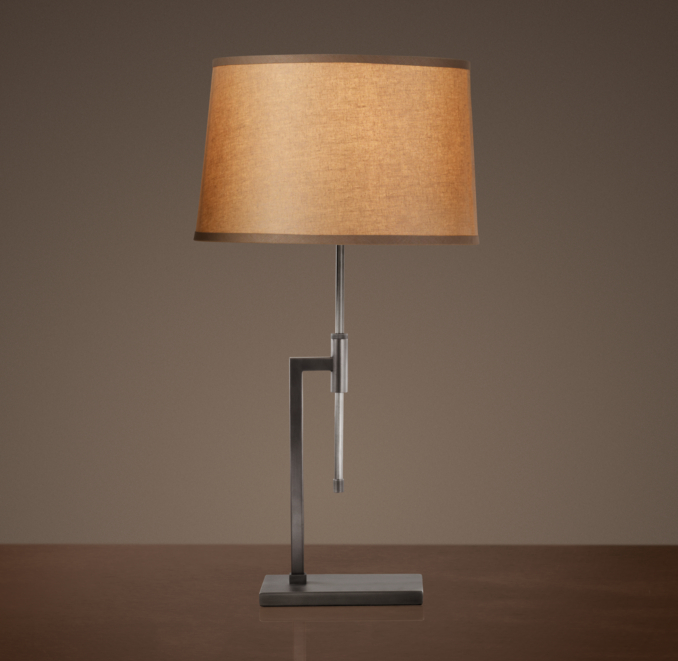 Menlo Table Lamp Aged Steel