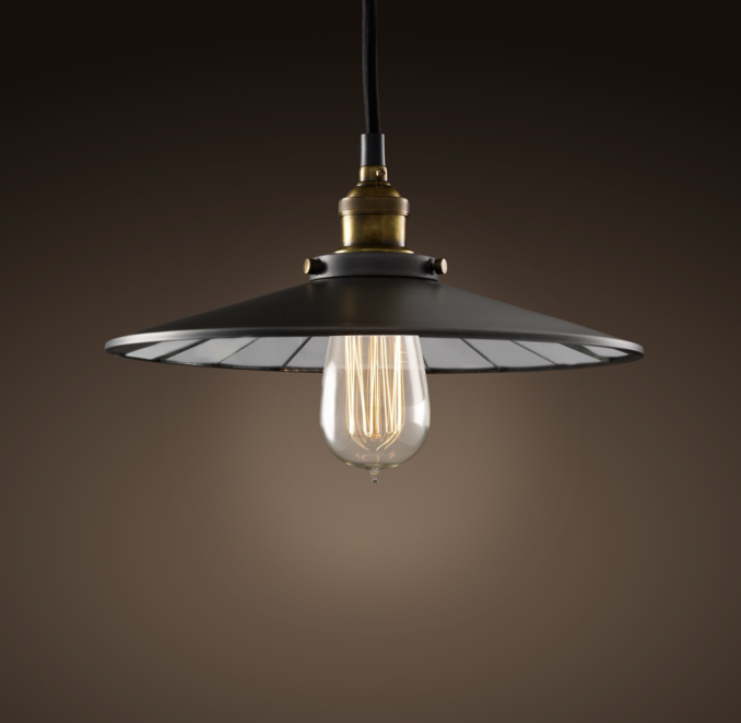 Reflector Filament 11" Pendant Aged Steel