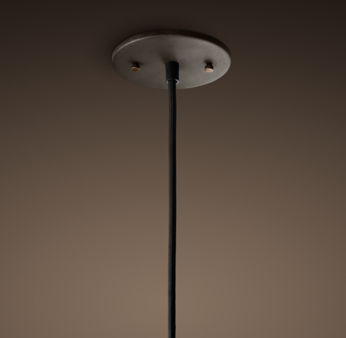 Metal Filament 14" Pendant Aged Steel