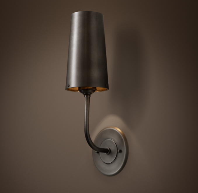 Modern Taper Metal Sconce