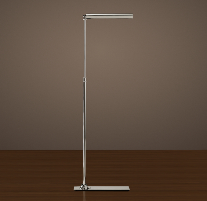 Slimline Floor Lamp Polished Nickel