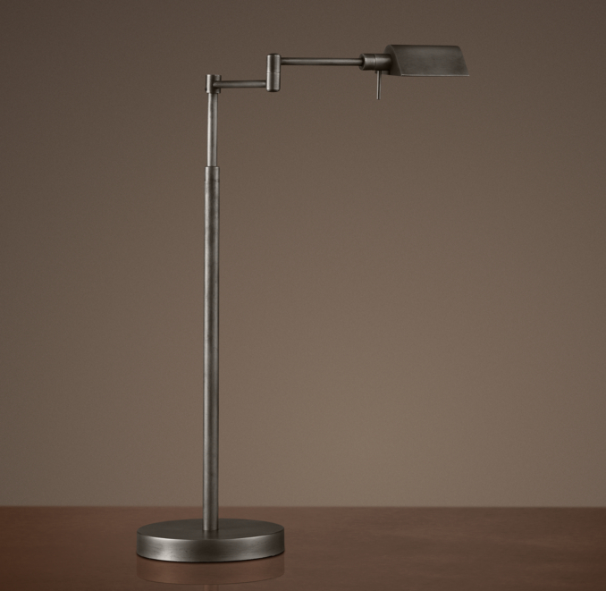 Metiér Task Table Lamp Aged Steel