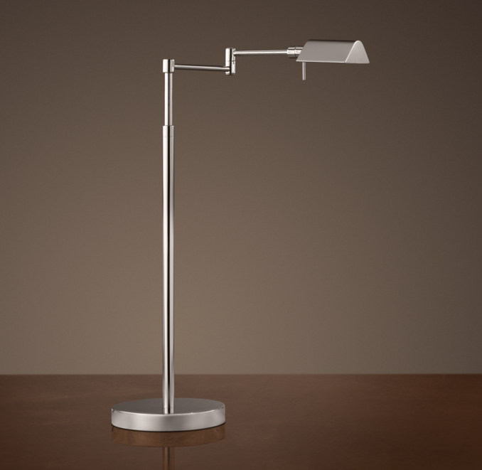 Metiér Task Table Lamp Polished Nickel
