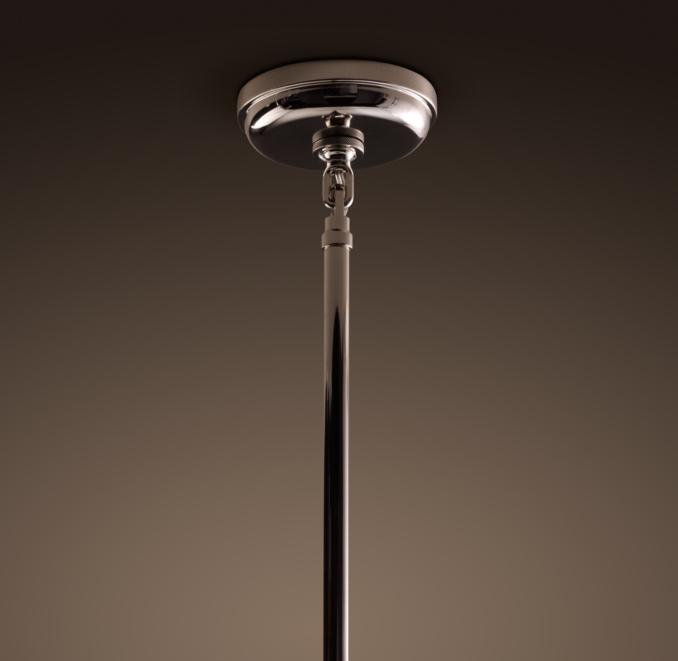 Vintage Barn Pendant Polished Nickel