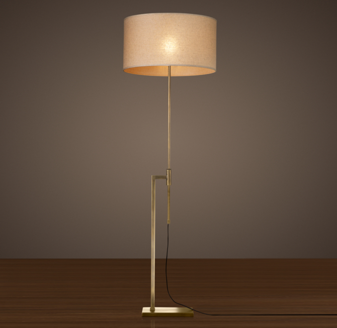 Menlo Floor Lamp Antique Brass