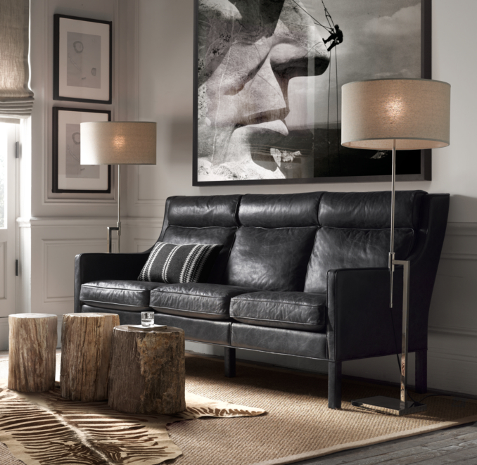Menlo Floor Lamp Polished Nickel