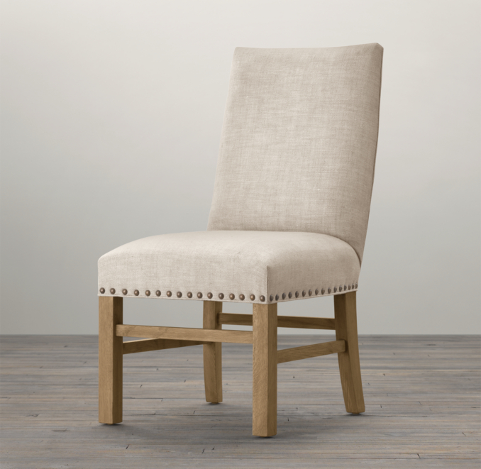 Nailhead Upholstered Side Chair