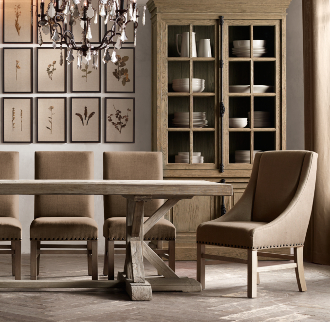 Nailhead Upholstered Side Chair