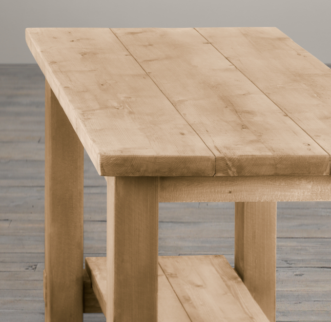 Salvaged Wood Kitchen Island Small