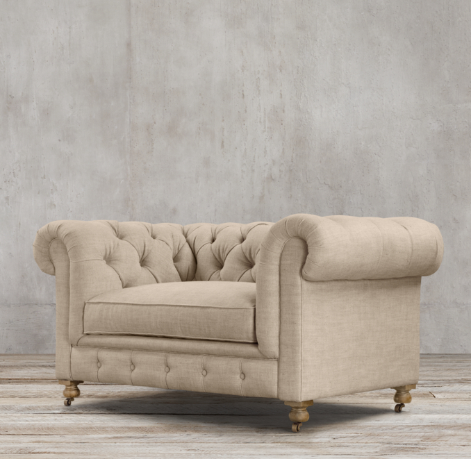 60" Kensington Upholstered Sofa