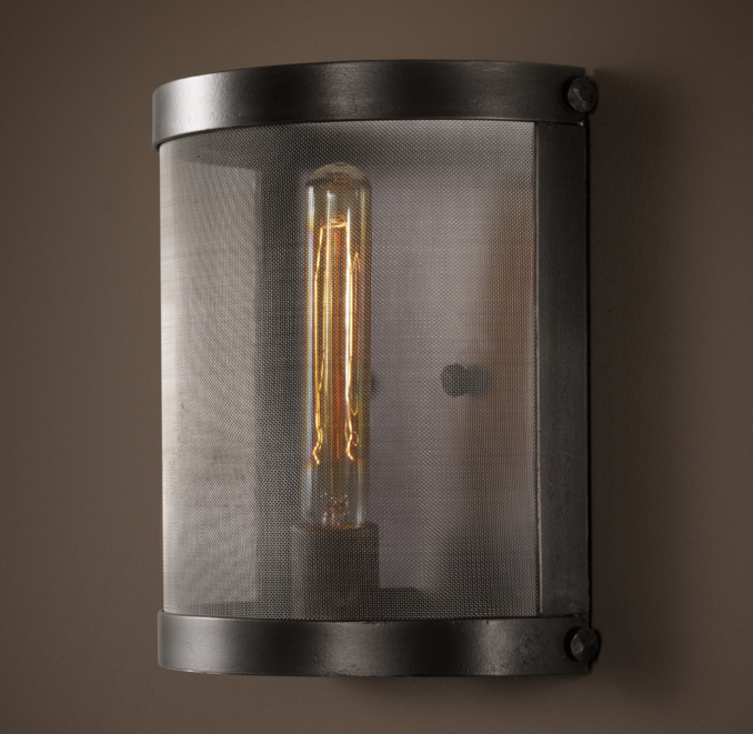 Riveted Mesh Sconce