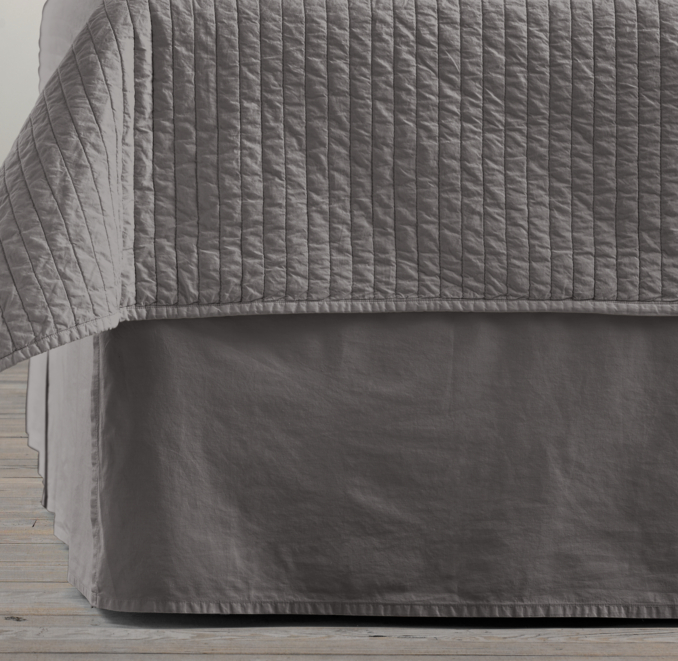 Garment-Dyed Percale Bed Skirt
