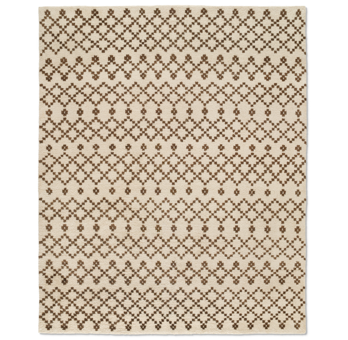 Tazza Rug Swatch - Ivory
