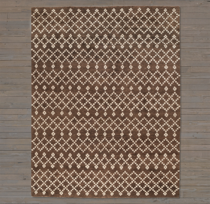 Tazza Rug Swatch - Chocolate