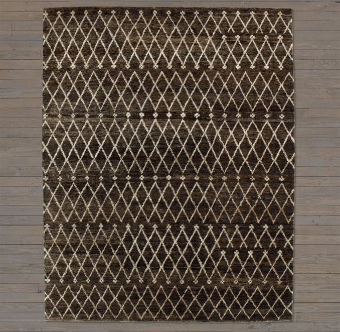 Zata Rug Swatch - Chocolate
