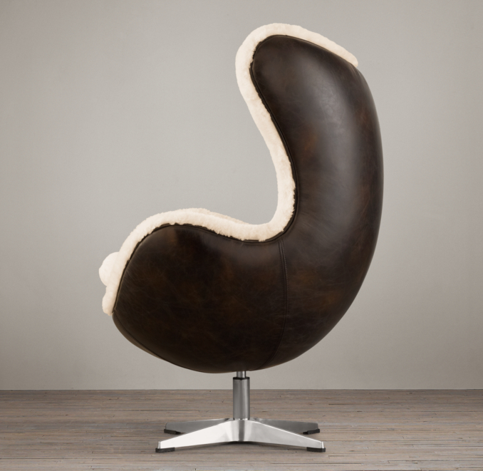 1950s Copenhagen Chair with Shearling
