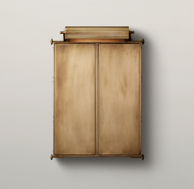 Tri-fold Lit Wall Mirror