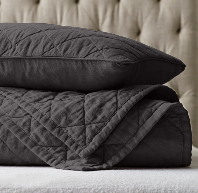 Garment-Dyed Diamond Quilt Bedding Collection