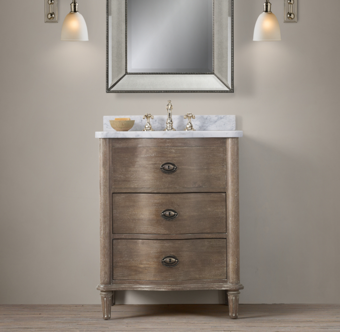 Empire Rosette Powder Vanity Sink 