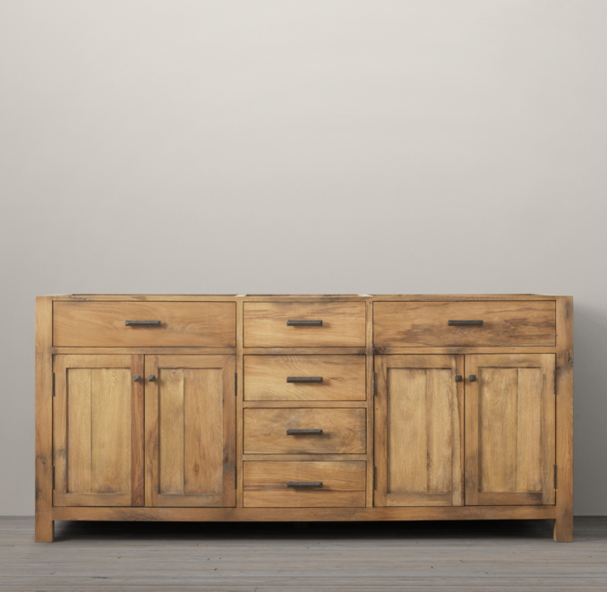 Logan Double Vanity Sink Base
