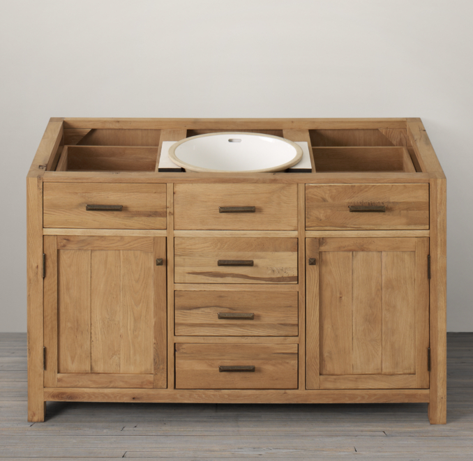 Logan Extra Wide Single Vanity Sink Base