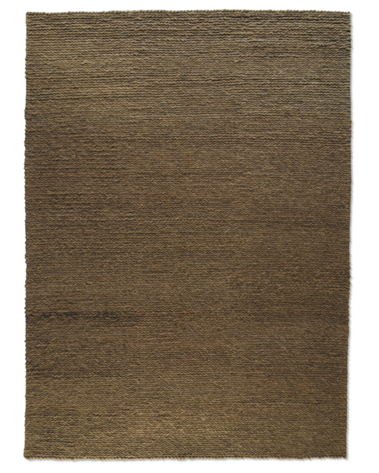 Chunky Braided Wool Rug - Mocha