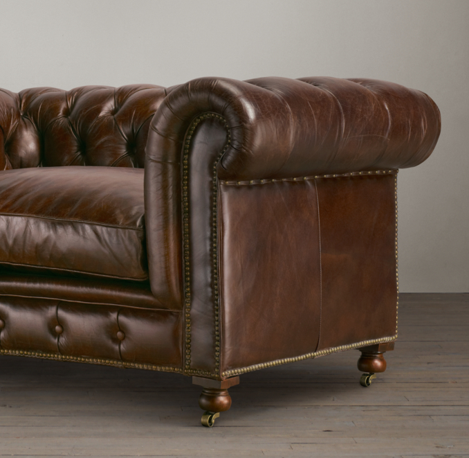 60" Kensington Leather Sofa