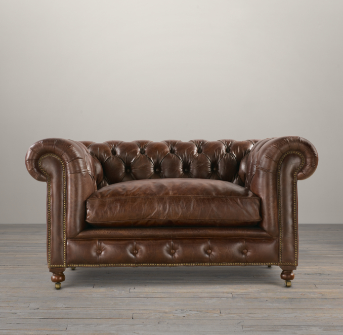 60" Kensington Leather Sofa