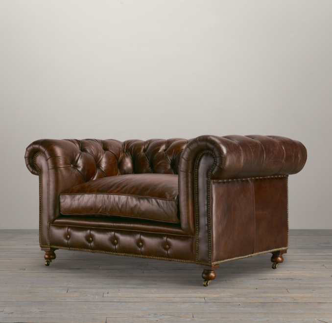 60" Kensington Leather Sofa