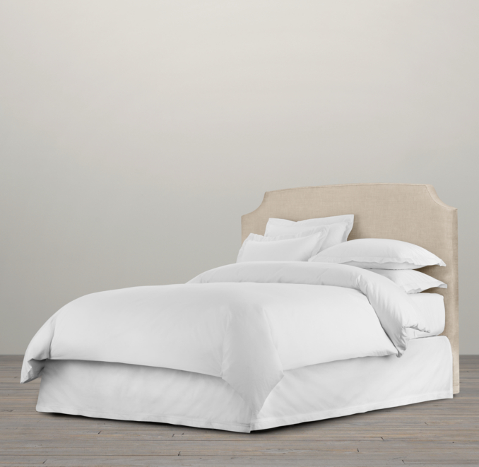 Belgian Slipcovered Slope 58" Headboard