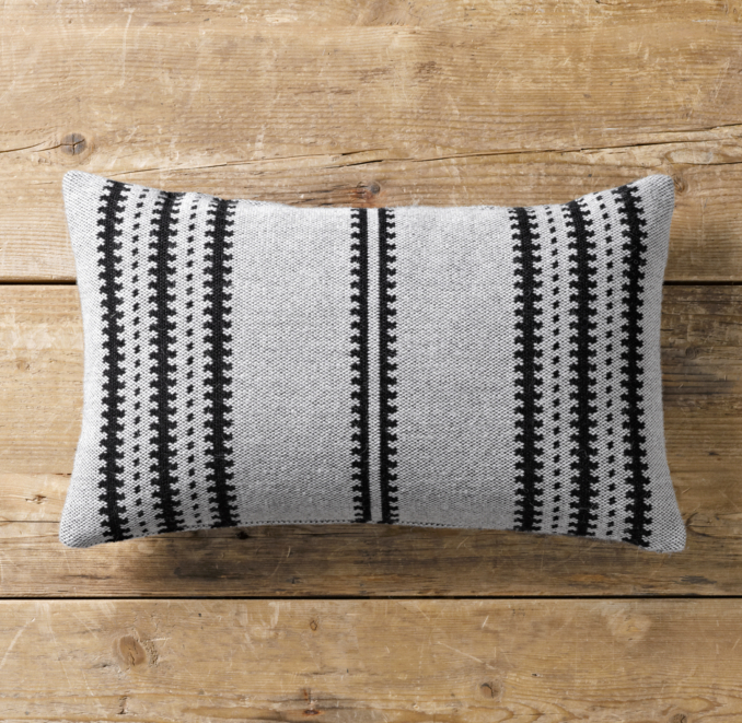 Moroccan Atlas Reverse Stripe Lumbar Pillow Cover
