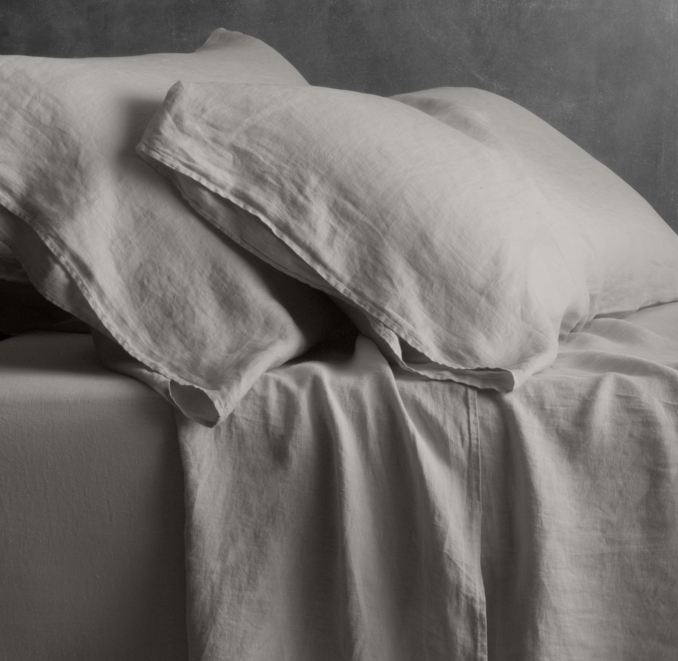 Garment-Dyed Linen Flat Sheet