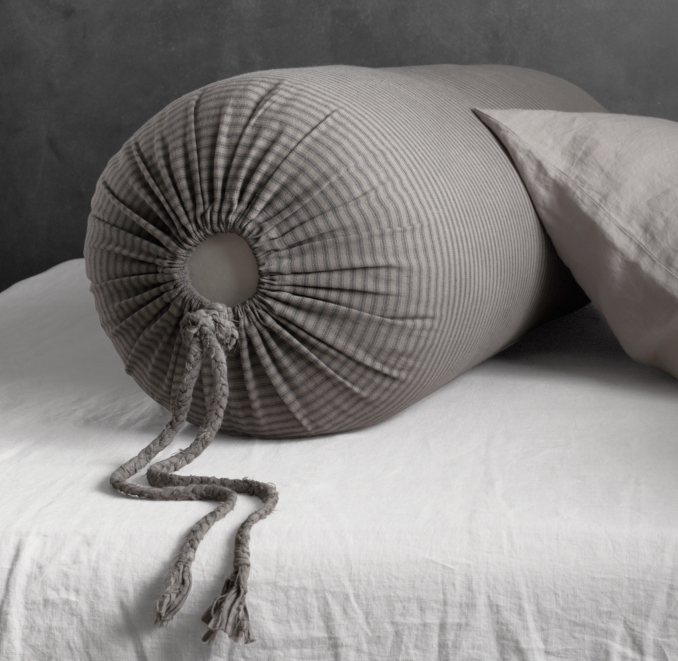 Garment-Dyed Ticking Stripe Bolster Sham
