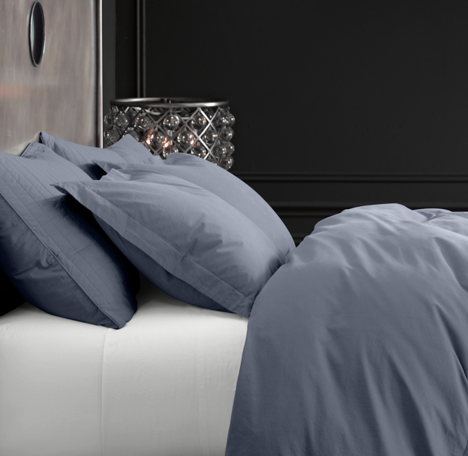 Garment-Dyed Percale Bedding Collection