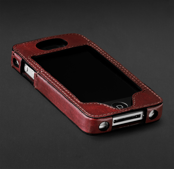 Artisan Leather iPhone® 4 and 4S Cover - Garnet